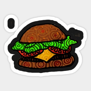 Hamburger Sticker